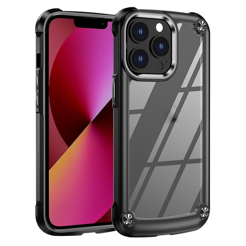 Tpu + Pc Phone Case For Iphone 13 Pro Max Black