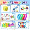 62/124 Pcs Party Favors for Kids, Fidget Toys Bulk, Birthday Gifts Toys, Stocking Stuffers, Prize Treasure Box Toys