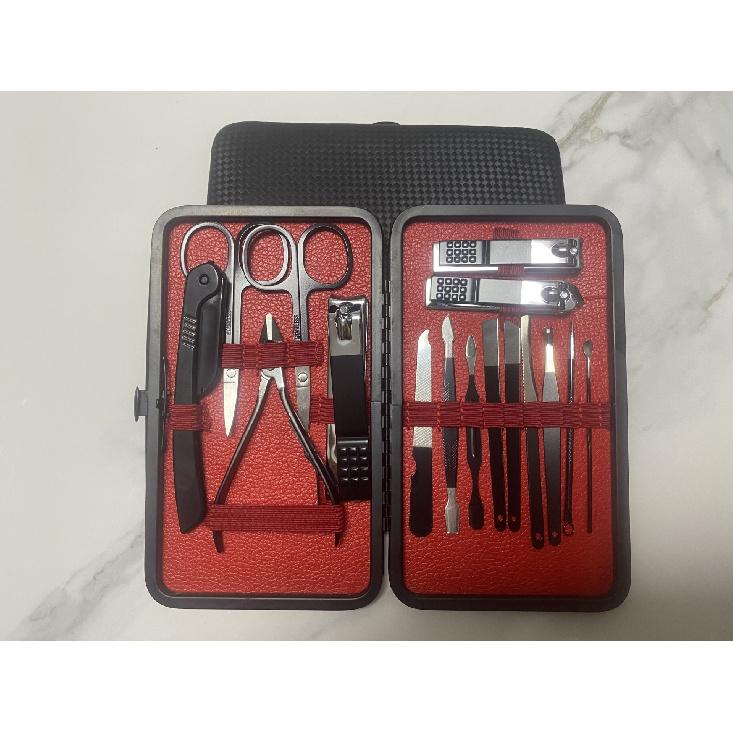 High-end Semi-black Nail Clipper Set, Complete Set of Stainless Steel Manicure Tools