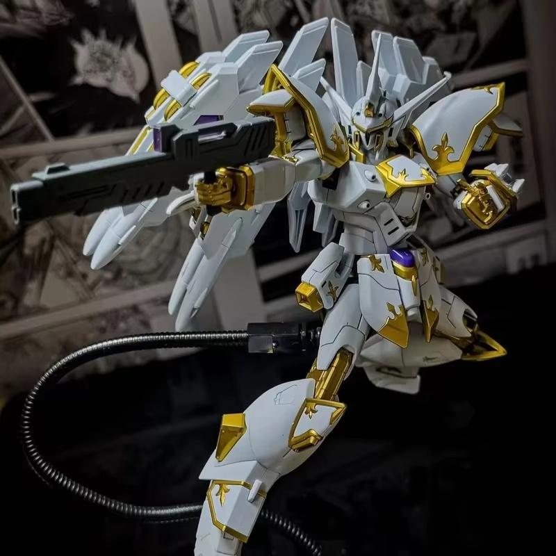 HG 1/144 Garuda Black Knight Team Divine Bird With Light Wings Mech Assembly Model Kits Action Figures Ornament Boy Puzzle Toy