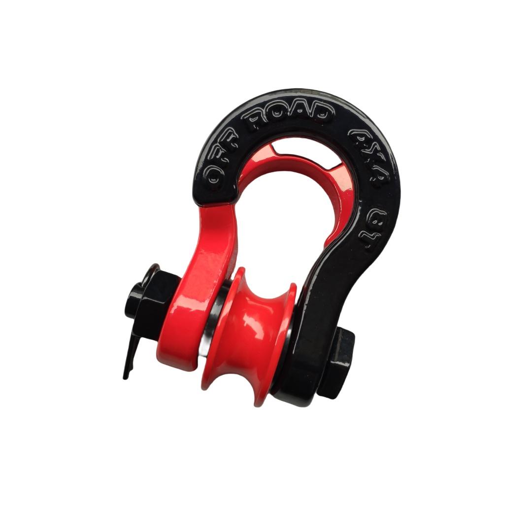 Split Trailer Shackles Trailer U-hook 8Ton 3/4 D Shackles For Vehicle Recovery 4WD Off-Road Parts Towing Hook With Pulley style 1