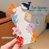 French Fun Marine Life Claw Clips: Starfish, Jellyfish, and Shark Designs for a Cute and Trendy Hairstyle