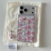 Korean Cute 3D Melody Sanrio Phone Case For iPhone 17 Pro 16 15 14 Pro Max Cover with Pendant Shockproof Cartoon Protective Case
