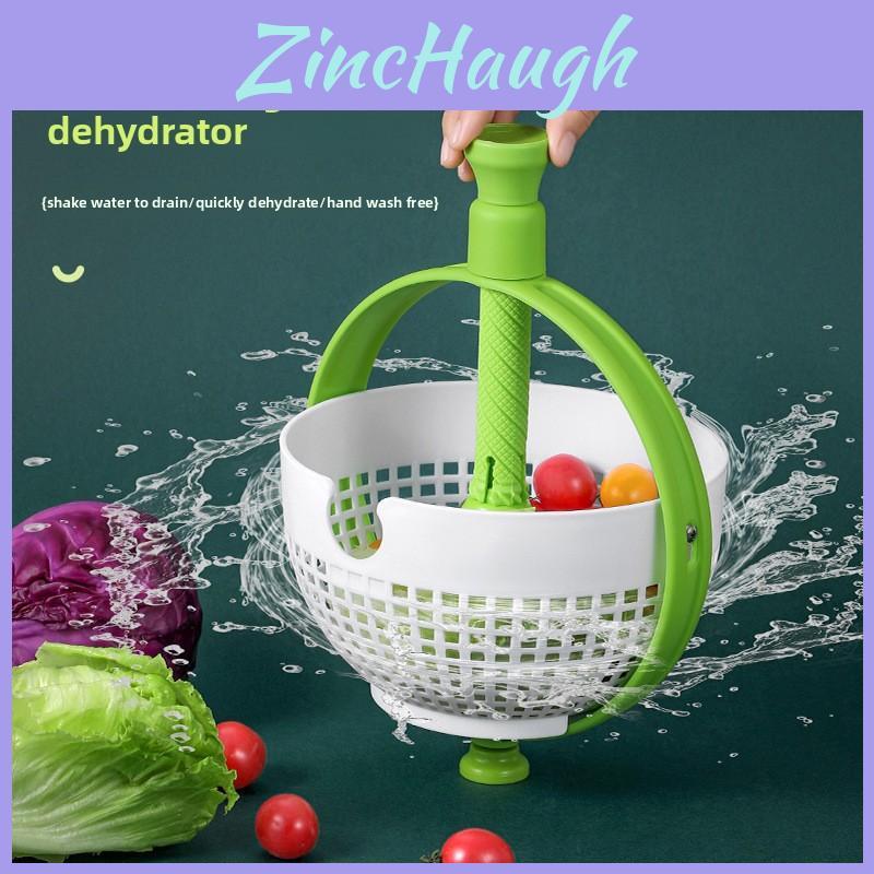 Modern Minimalist Pp Salad Spinner With Hand Press For Fruit And Vegetable Draining