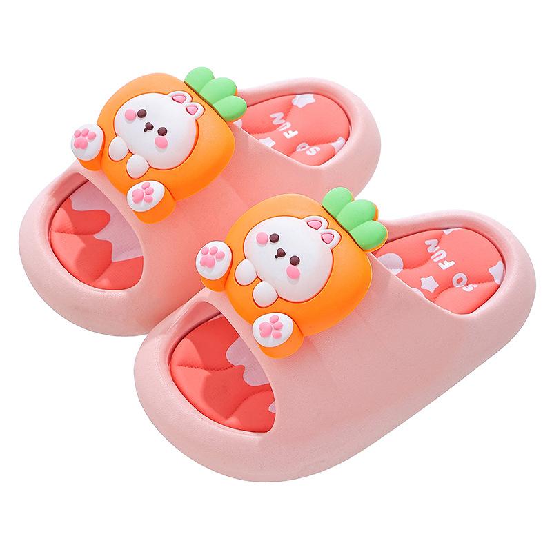 Children's Summer Sandals Boys and Girls Non-Slip Soft Sole Home Bathing Parent-Child Large Medium Small Kids Beach Sandals