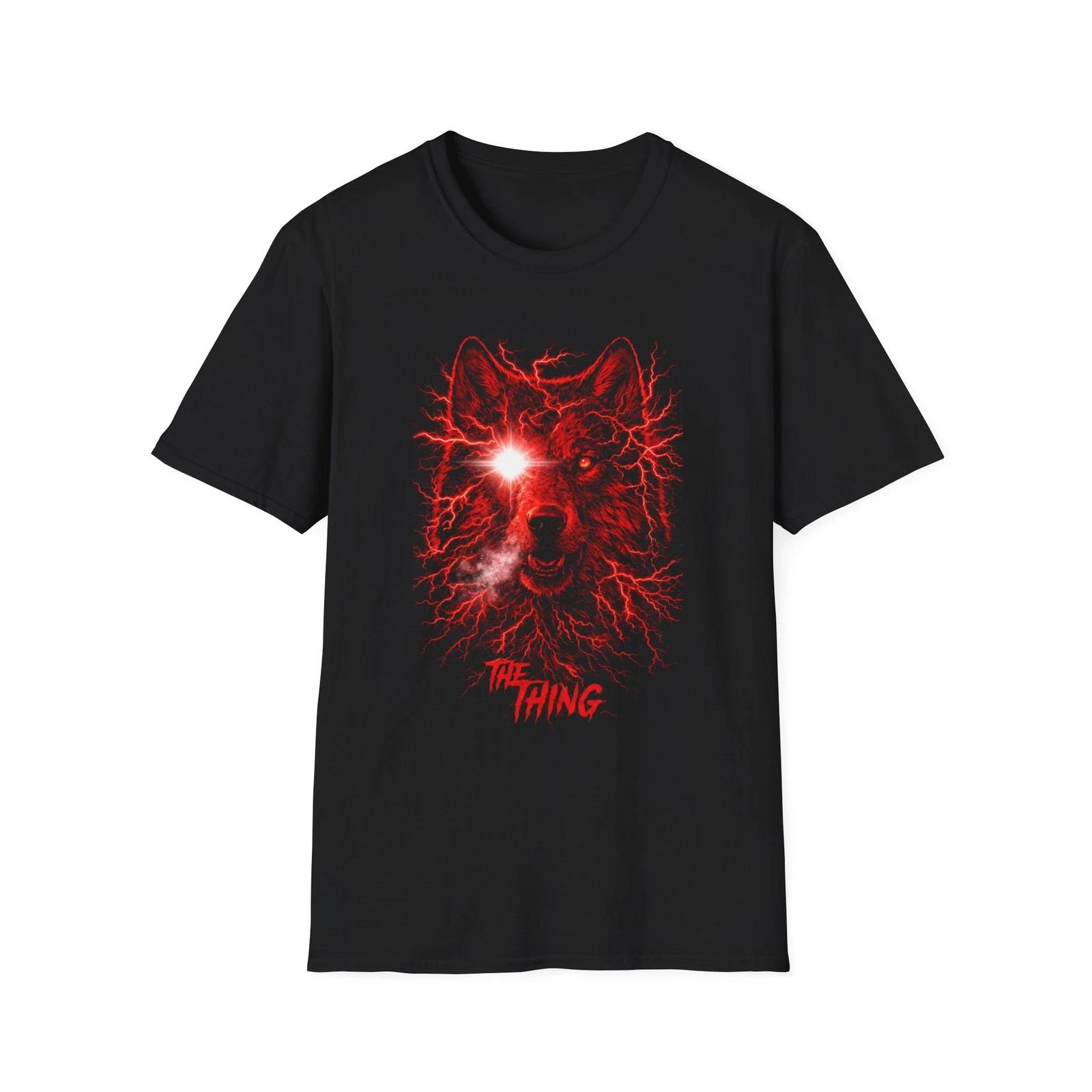 The Thing Movie T-Shirt, Softstyle Tee, Horror Film Shirt, Dog XL