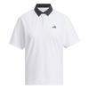 Golf Blanc [Adidas Golf] Chemise Boutonnée à Manches Courtes pour Femme, Repoussant l'Eau,