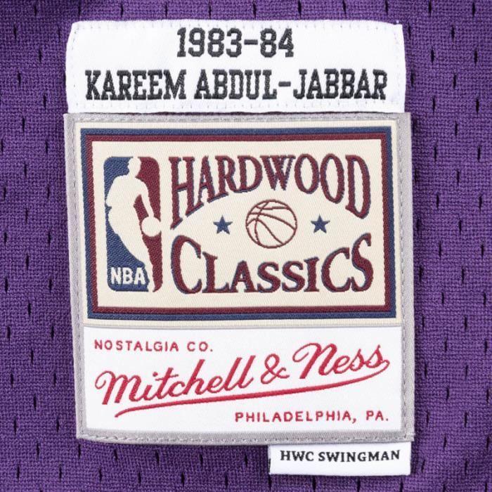 Maillot NBA - Mitchell & Ness - Kareem Abdul-Jabbar - Los Angeles Lakers 1983-84 - Violet - Manches courtes