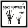 8pcs/set, 13*13cm/5.12*5.12 Inches, Holiday Model Handbook Templates, Halloween Templates, Skeleton Drawing Boards, Scrapbooking Decorations