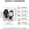 1/2 Stück Set Paar Mode Lässig Lederuhren Damen Einfaches Zifferblatt Quarz Armbanduhren Dress Uhr Montre Femme