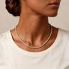 2/3mm Tennis Chain Necklaces Female Stainless Steel AAA Zircon Neck Chain For Women Luxurious Jewelry Gift Choker 2026
