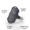 Game Dark Souls Ring Black Red Sapphire Vintage Style Ring Adjustable Metal Rings For Women Men Cosplay Jewelry Accessories Gift