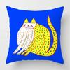 Geometric Animal Print Pillow Cover - Printed Machine Washable Cushion Case For Modern Home & Sofa Decor