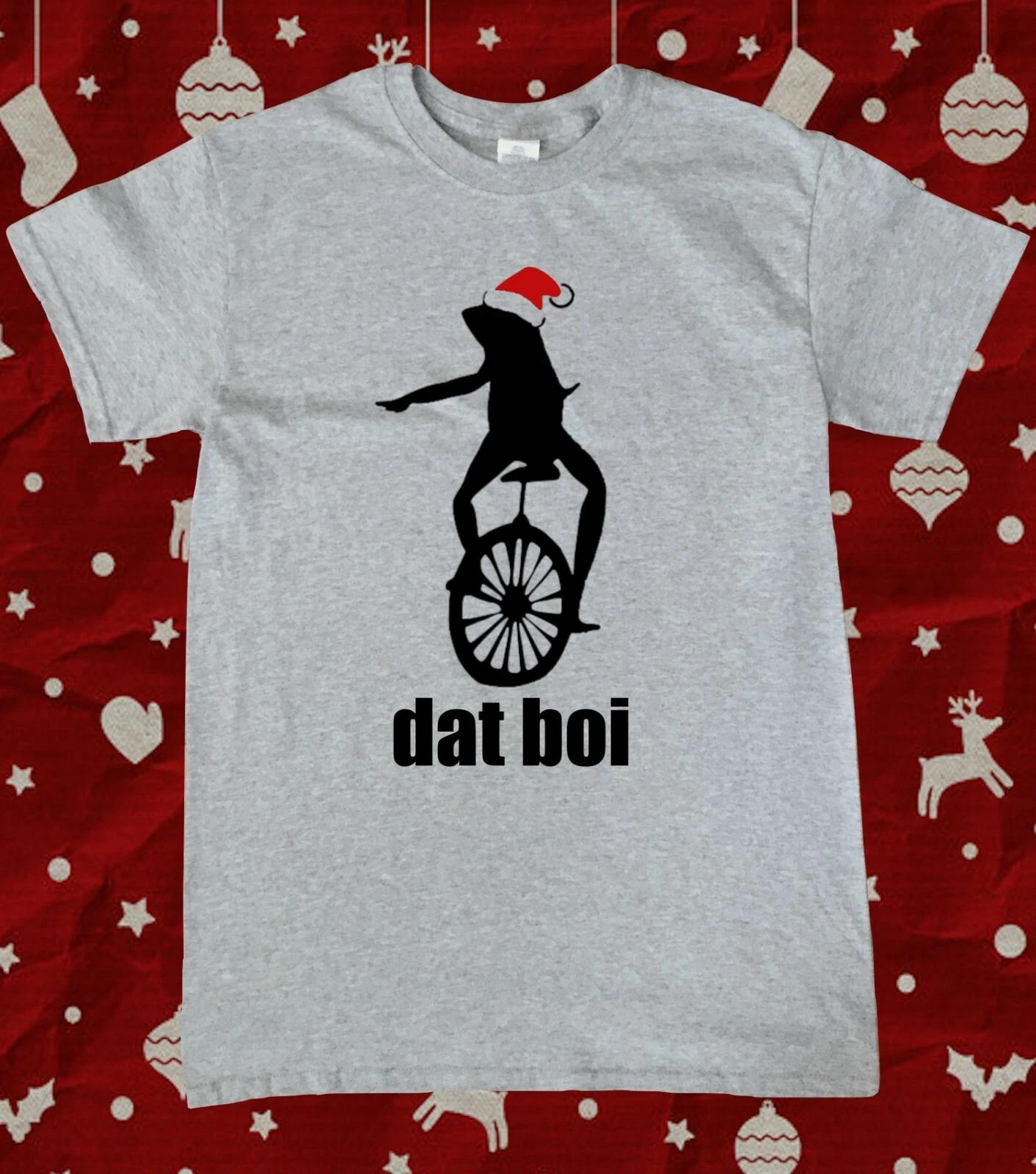 Christmas Here Comes Dat Boi Waddup Meme T-Shirt 3XL
