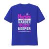 Funny Nurses Like It Harder Faster Deeper Cpr Saves Lives T Shirt Vintage Washed Versatile Unisex Top For Everyday Wear Soft