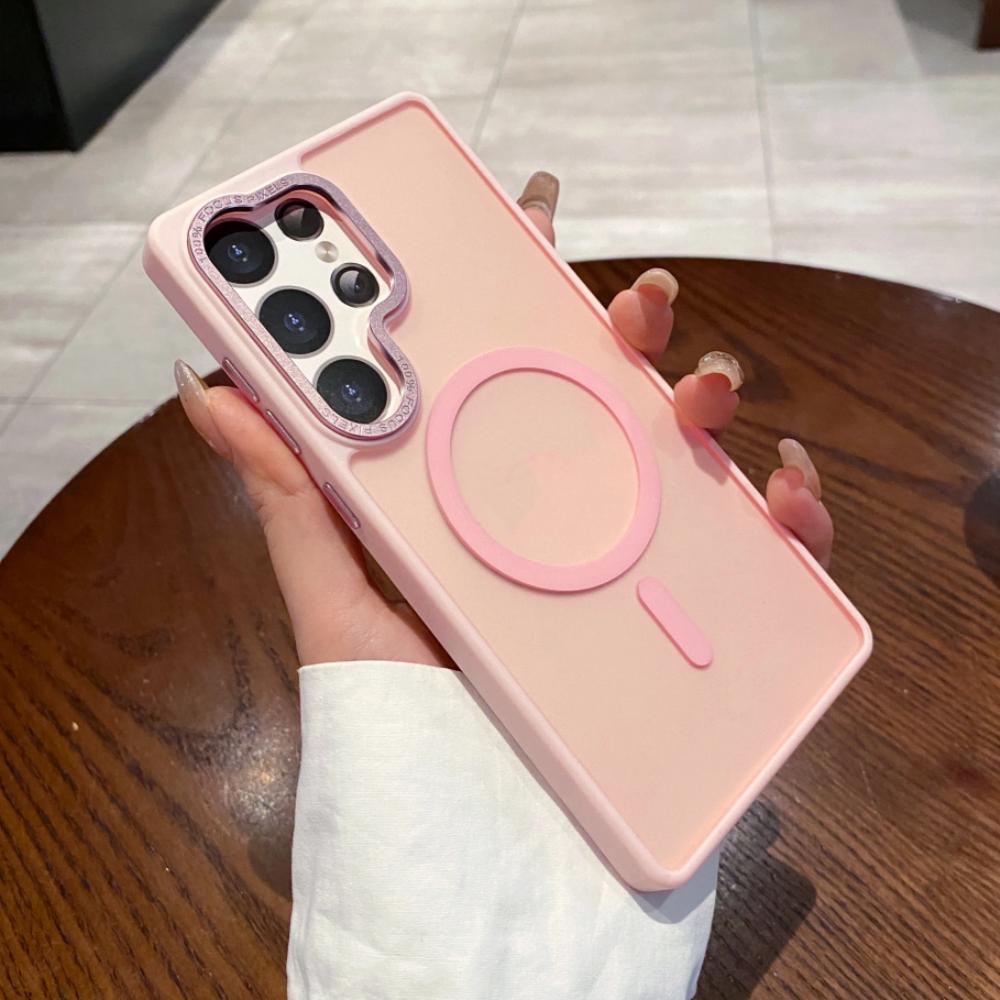 Skin Feel Matte Magnetic Wireless Charge Case For Samsung S26 S2 S24 S23 S22 FE Plus Ultra A7 A37 A17 A6 A36 A16 Cover
