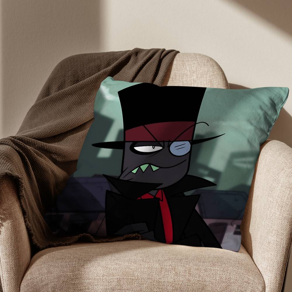 Dr Flugslys Villainous Black Hat Cushion Cover Suitable For Sofa Car Bedroom Office Cushions Decorative Pillow Case