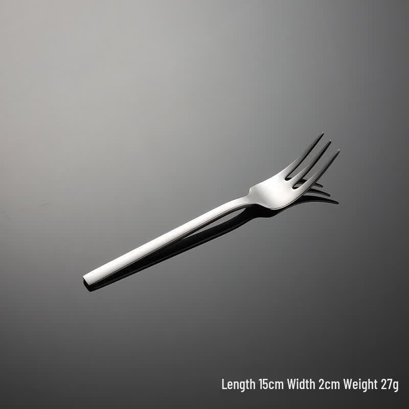 Qianxing 304 Stainless Steel Square Handle Tea Fork Set