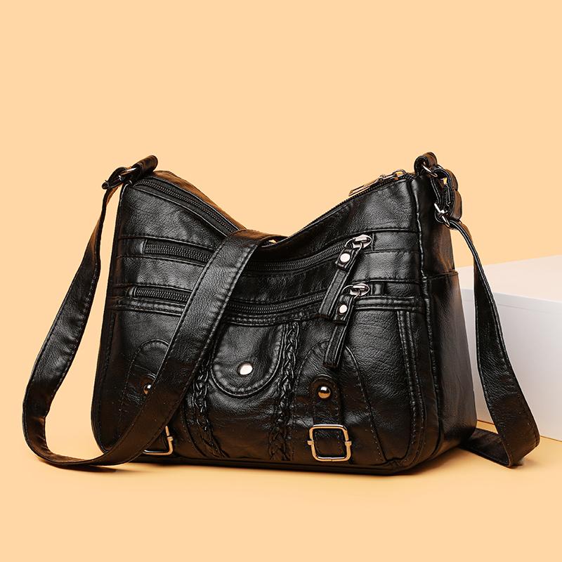 Women's Multi-Layer Large Capacity Lightweight Middle-Aged and Elderly Mother Bag Crossbody Bag
