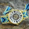 Orologio Intrecciato da Donna Dreamcatcher con Quadrante in Vetro per Regalo e Uso Casual