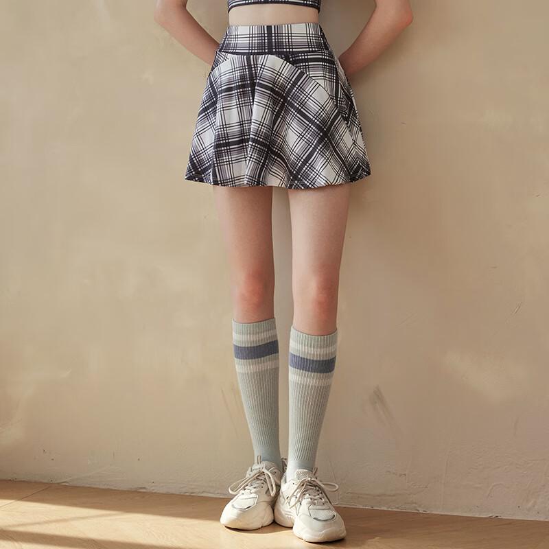 

Lamiu Women s Plaid Yoga & Tennis Sport Skirt S