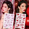 Glitzerndes Gesicht Temporäre Tattoos Make-up Aufkleber Fotokarten Aufkleber Gesichtstattoo Aufkleber Männer Frauen