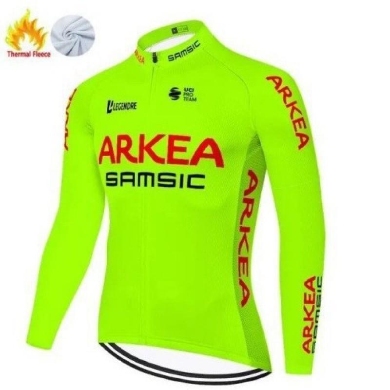 Unisex Fleece Cycling Jacket Road Mountain Biking Winter Warm Long Sleeve Outdoor Sportswear