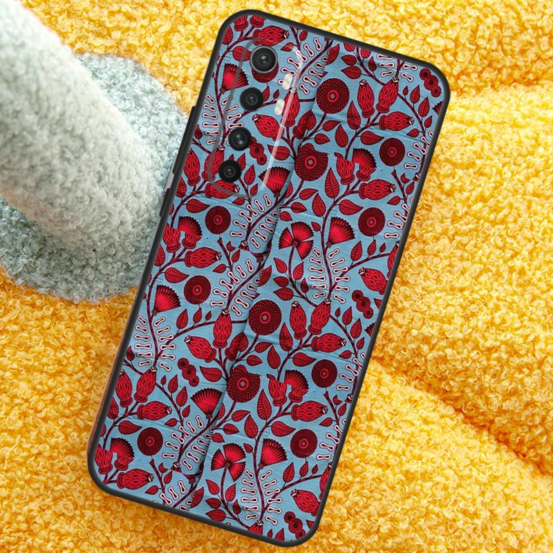 African Wax Pattern Fabric Case For Xiaomi 15T 14T 13T 14 15 Ultra 17 Pro Max Cover For POCO F8 F7 F5 F6 X5 X6 X7 Pro