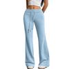 Women's Flared Casual Drawstring Elastic Waist Pants Comfortable Flared Yoga Loose Trousers