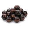 Natural Eco-Friendly Wooden Beads Round Heart Large Hole Loose Spacer Wood Beads For Jewelry Making DIY Charm Bracelets Necklace
