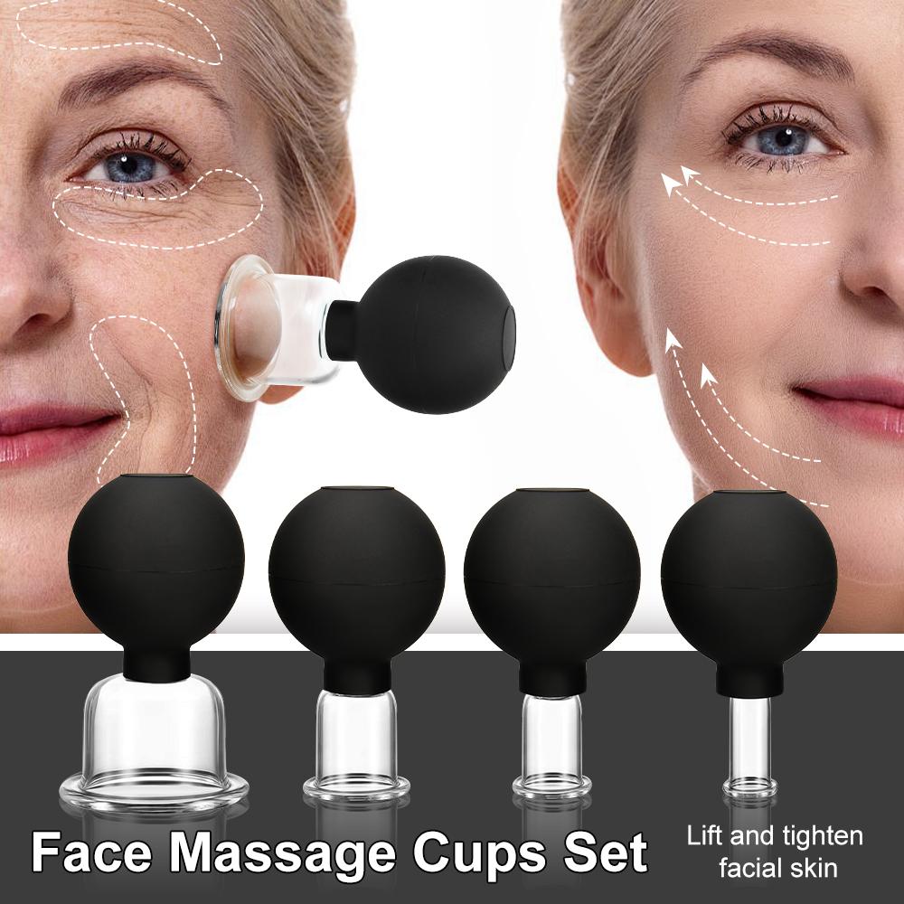 Vacuum Cupping Chinese Therapy Set Jars Anticellulite Professional Suction Cup Body Face Massager Facial Face Sucker Health Care