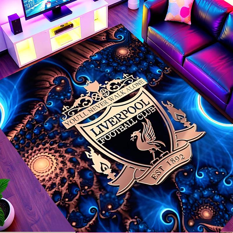 Liverpool F.C Print Rug, Washable Floor Carpet, For Entryway Dorm Laundry Room Office Study, Home Decor Birthday Christmas Gift