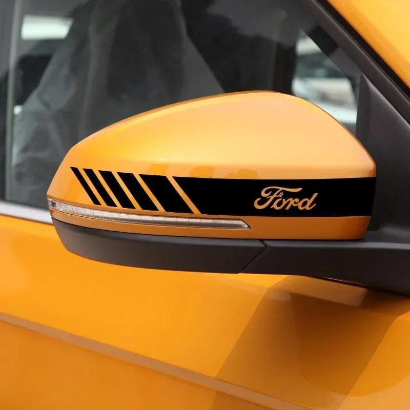 Nuovo Adesivo Auto 2026 Adesivo Auto Strisce Non Sbiadenti Specchietto Retrovisore Per Ford Focus 2 3 MK2 MK3 MK4 Kuga Fiesta Ecosport MONDEO F