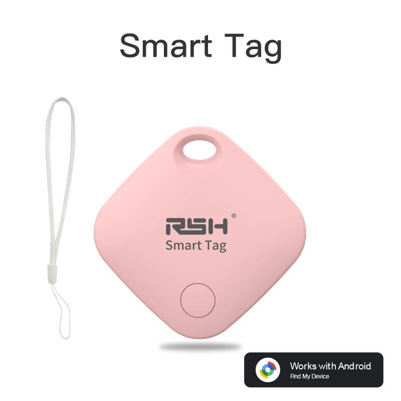 RSH Smart GPS Tracker for Android Device Bluetooth Tag Work With Google Find My Bag Luggage Key Finder for Xiaomi Pixel Motorola