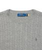 POLO RALPH LAUREN Cable Knit Wool Cotton Sweater - Grey