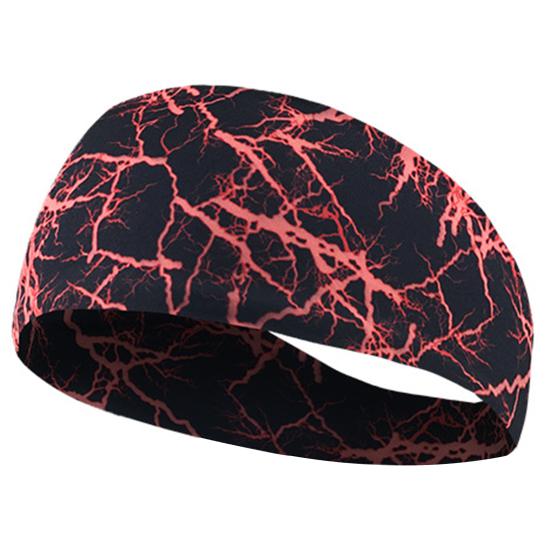 

Women Men Non-Slip Lightnings Pattern Headband for Workout Yoga Running Sports