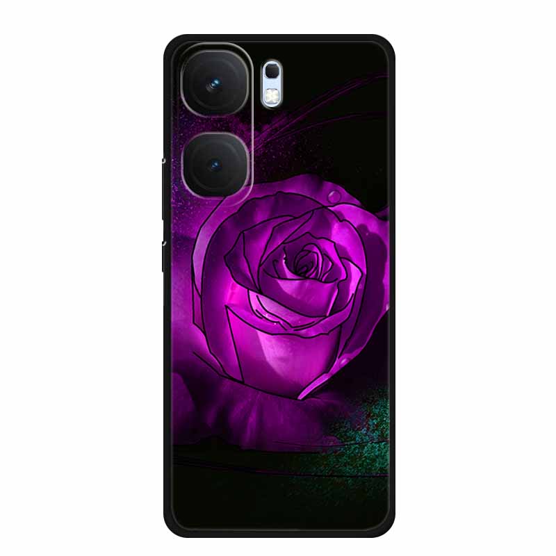 3D TPU Case For Vivo iQOO Neo 9 pro Flower Emboss Funda Neo 9s Pro Back Relief Silicone Soft Phone Cover Cartoon Bumper Capa