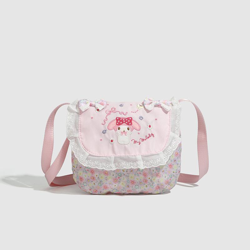 Melody Sweet And Cute Girl Heart Simple Shoulder Messenger Bag Cute Small Bag