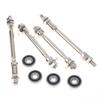 1/2Pcs Solid Axle Hub With Bearings Front And Rear Axles For Mountain Bike Bicycle Axle Core With 6200Rs Bike Parts