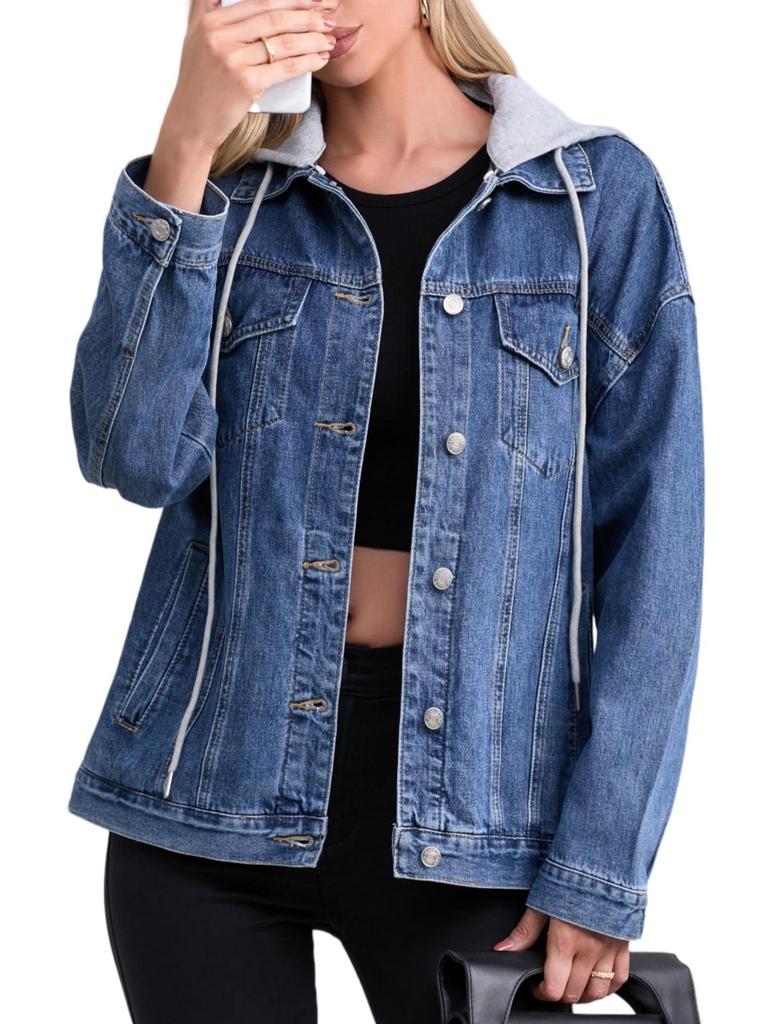 New European and American Style Women's Versatile Denim Jacket - Spring/Autumn Loose Fit