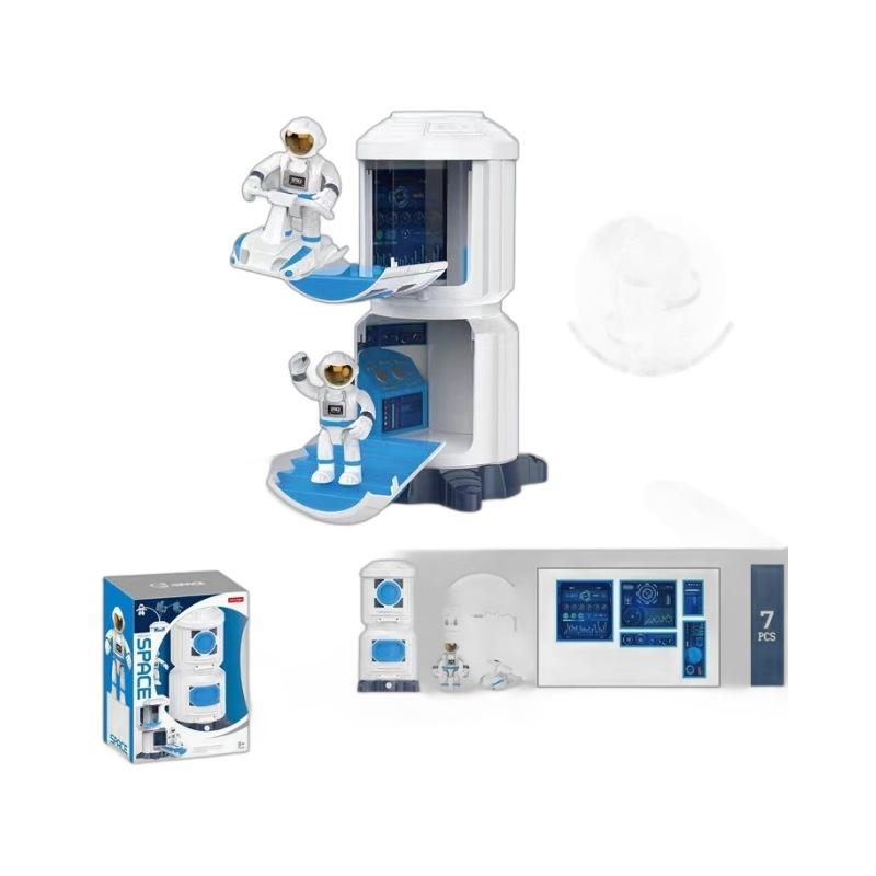 Simulation Sound And Light Diy Assembly Aviation Model Space Shuttle Cabin Rocket Space Station Science And Education Toys