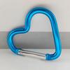 Heart-Shaped Multicolor Aluminum Carabiner: Lightweight Quick-Release Keychain for Outdoor Backpacks