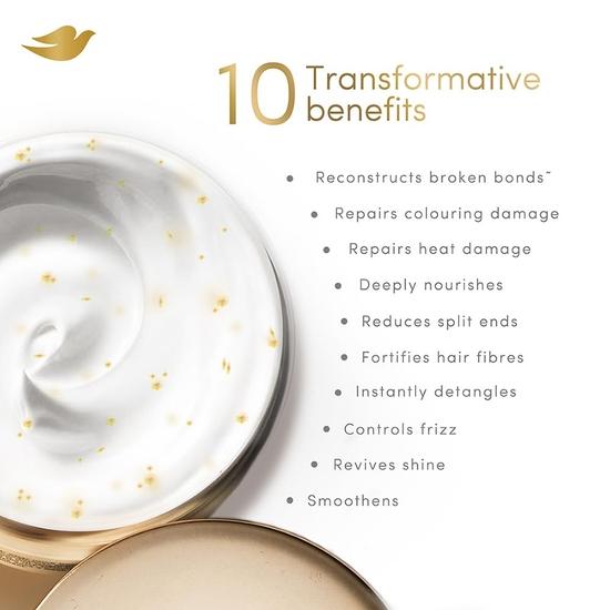 DOVE 10in1 Peptide Bond Strength Hair Treatment Mask 300 Ml |For Extremely Damaged Hair | with PROTEIN PEPTIDES Beads