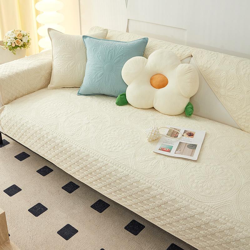 Cotton Sofa Cushion Four Seasons General Anti-slip Cotton Cushion New Simple Sofa Cover Cover Cloth Towel.