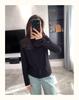 Women's Lace Splice Half-High Collar Base Shirt, Autumn/Winter, De Rong Fleece, Double-Sided Brushed, Slim-Fit, Long-Sleeve Top.