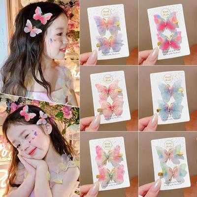 Mori Style Cute Butterfly Hair Clips for Girls