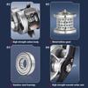 Fishing Reel Casting Reel Baitcaster 7.6:1 High Speed Reel with Magnetic Brake for Left Hand
