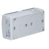 2-gang Surface-mounted Socket, IP55, Gray, AQUANT