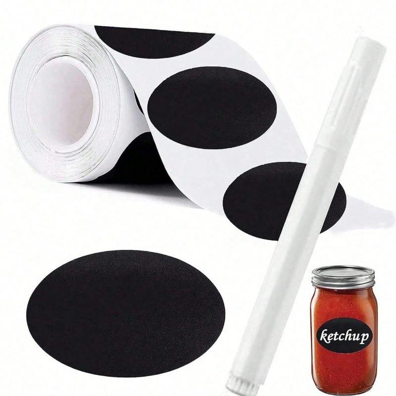 [Waterproof Labels With Tag Pens Included] 120pcs+Reusable Waterproof Blackboard Labels With Tag Pens