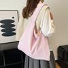 Folded large-capacity shoulder commuter bag Japanese ins simple and versatile fresh tote bag Mori girl messenger bag